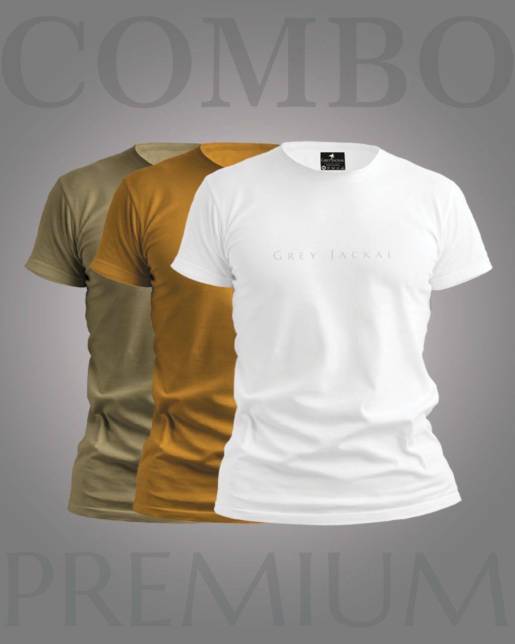 Premium Classic Pack of 3 T-Shirts | No Shrink, All Comfort (White, Beige, Yellow)