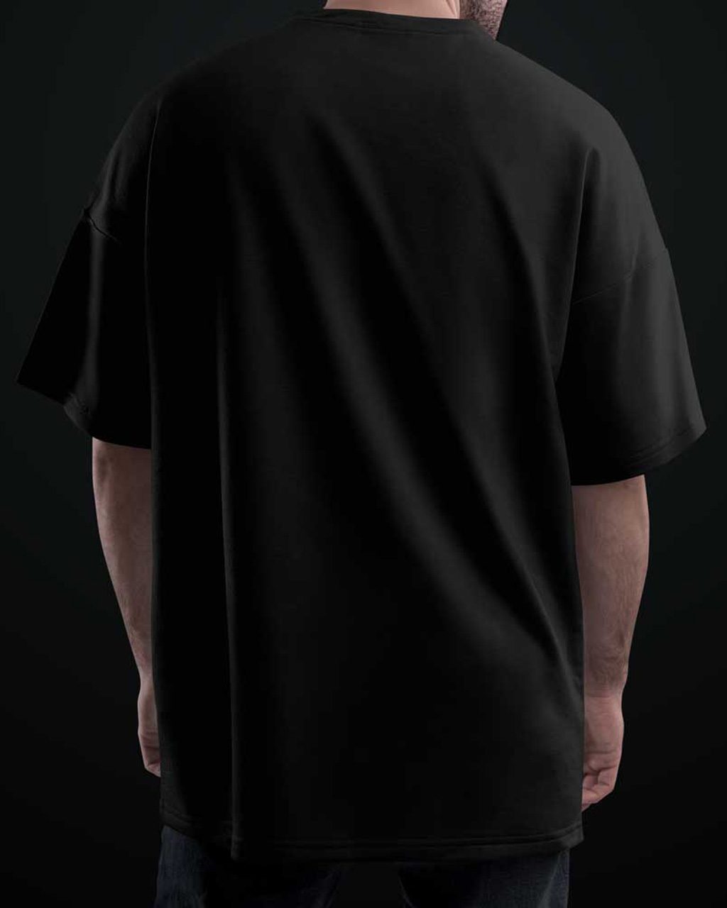 Premium French Terry Oversized T-Shirts 240GSM | Supreme Quality & Fit (Black) - Image 3