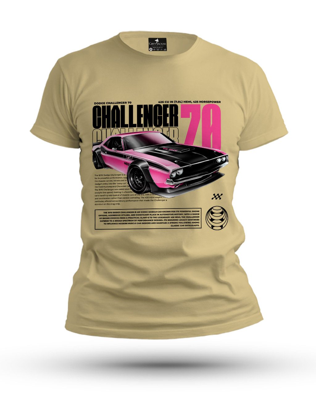 Dodge Challenger 70 Premium Graphic T-Shirt – No Ordinary Tee, Maximum Impact - Image 6