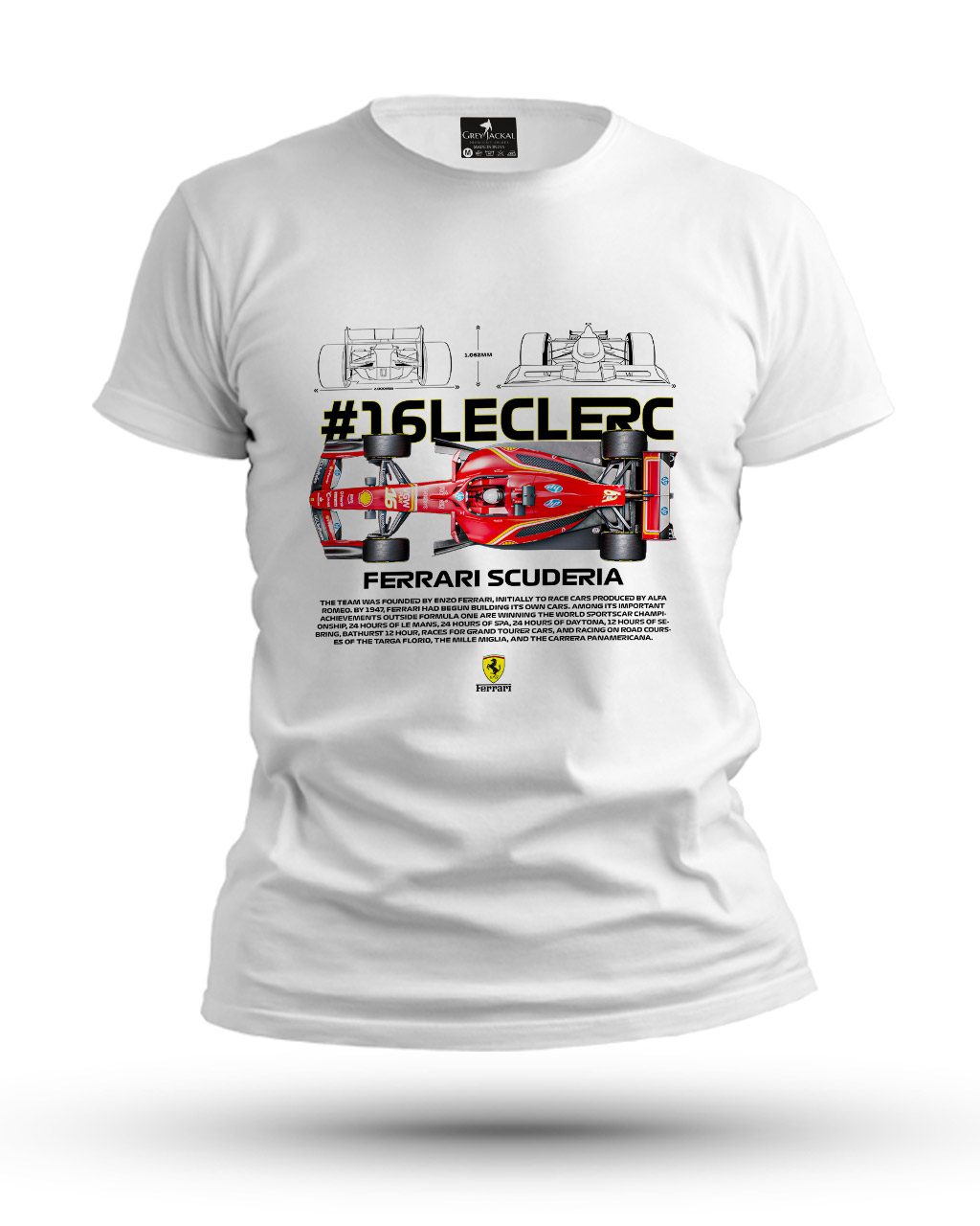 Ferrari F1 16 Leclerc Premium Graphic T-Shirt – No Ordinary Tee, Maximum Impact - Image 2