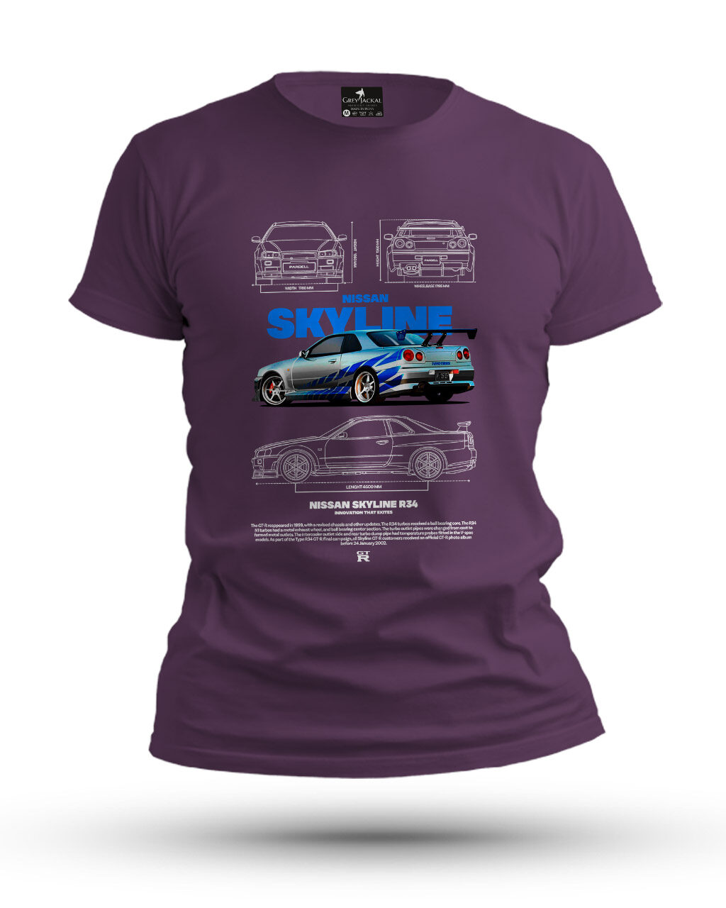 Nissan Skyline GT-R R34 Premium Graphic T-Shirt – No Ordinary Tee, Maximum Impact - Image 4