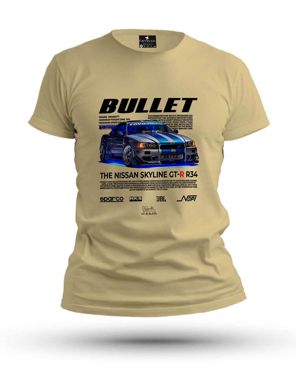 Nissan Skyline GT-R R34 Bullet Premium Graphic T-Shirt – No Ordinary Tee, Maximum Impact - Image 6