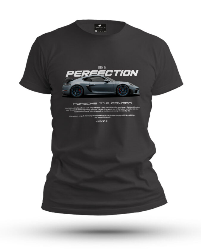 Premium Graphic T-Shirt, Porsche Cayman 718