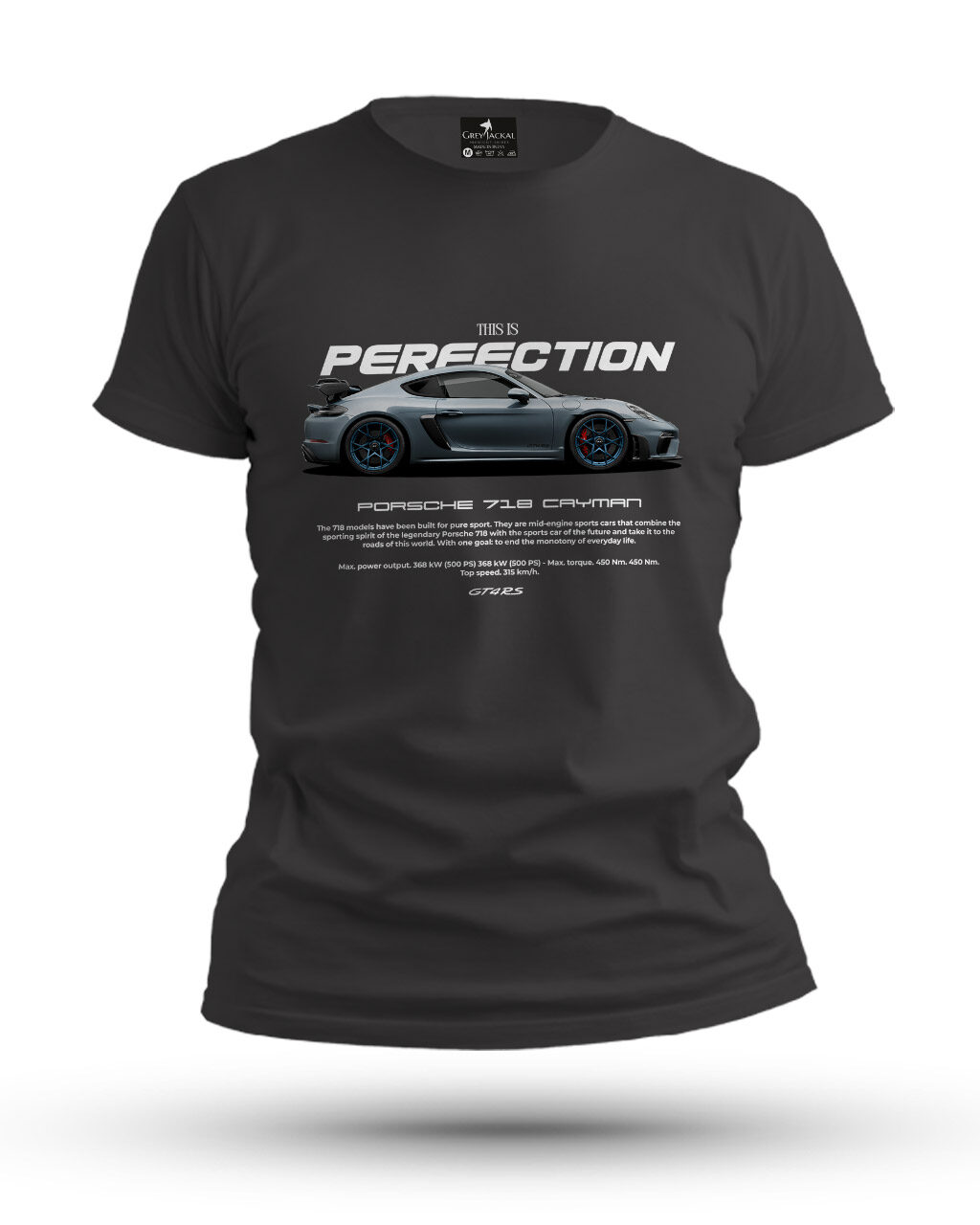 Premium Graphic T-Shirt, Porsche Cayman 718