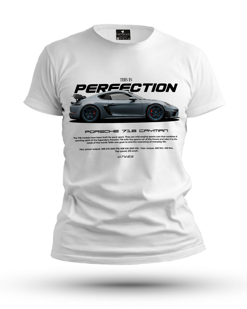Porsche 718 Cayman Premium Graphic T-Shirt – No Ordinary Tee, Maximum Impact - Image 4