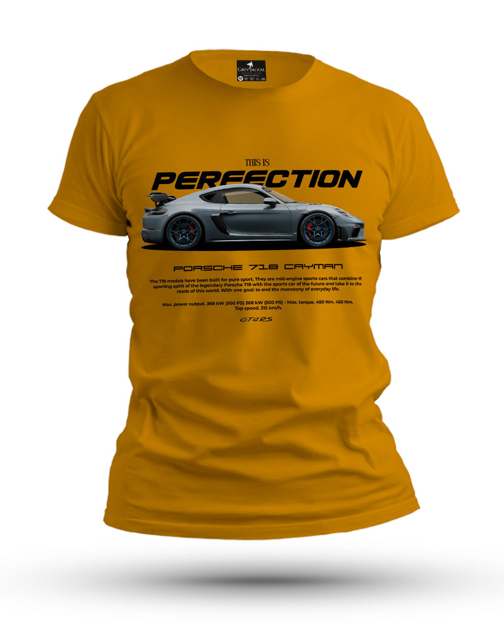 Porsche 718 Cayman Premium Graphic T-Shirt – No Ordinary Tee, Maximum Impact - Image 3