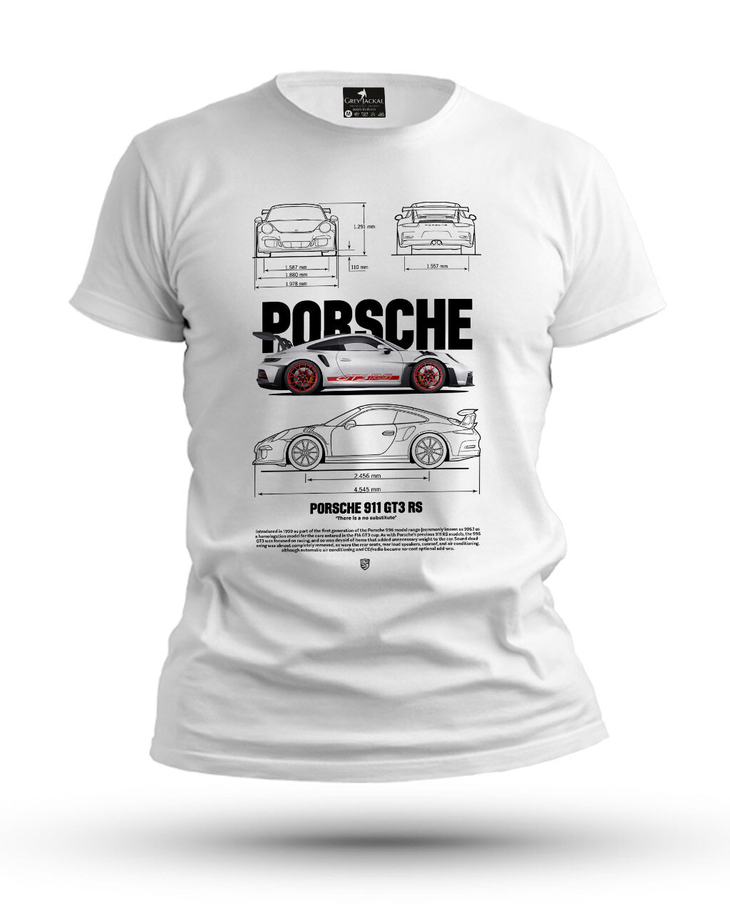 Porsche 911 GT3 - Dt Premium Graphic T-Shirt – No Ordinary Tee, Maximum Impact - Image 3