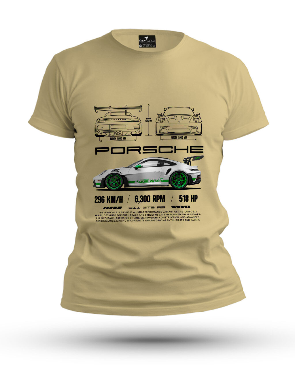 Porsche 911 GT3 RS Premium Graphic T-Shirt – No Ordinary Tee, Maximum Impact - Image 6