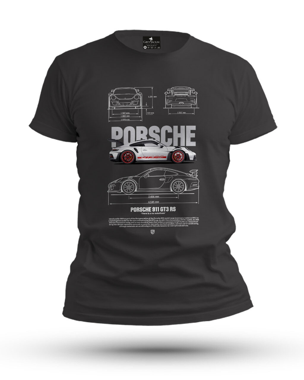 Porsche 911 GT3 - Dt Premium Graphic T-Shirt – No Ordinary Tee, Maximum Impact - Image 4