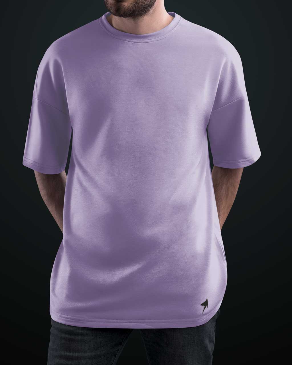 Premium French Terry Oversized T-Shirts 240GSM | Supreme Quality & Fit (Lavender) - Image 2