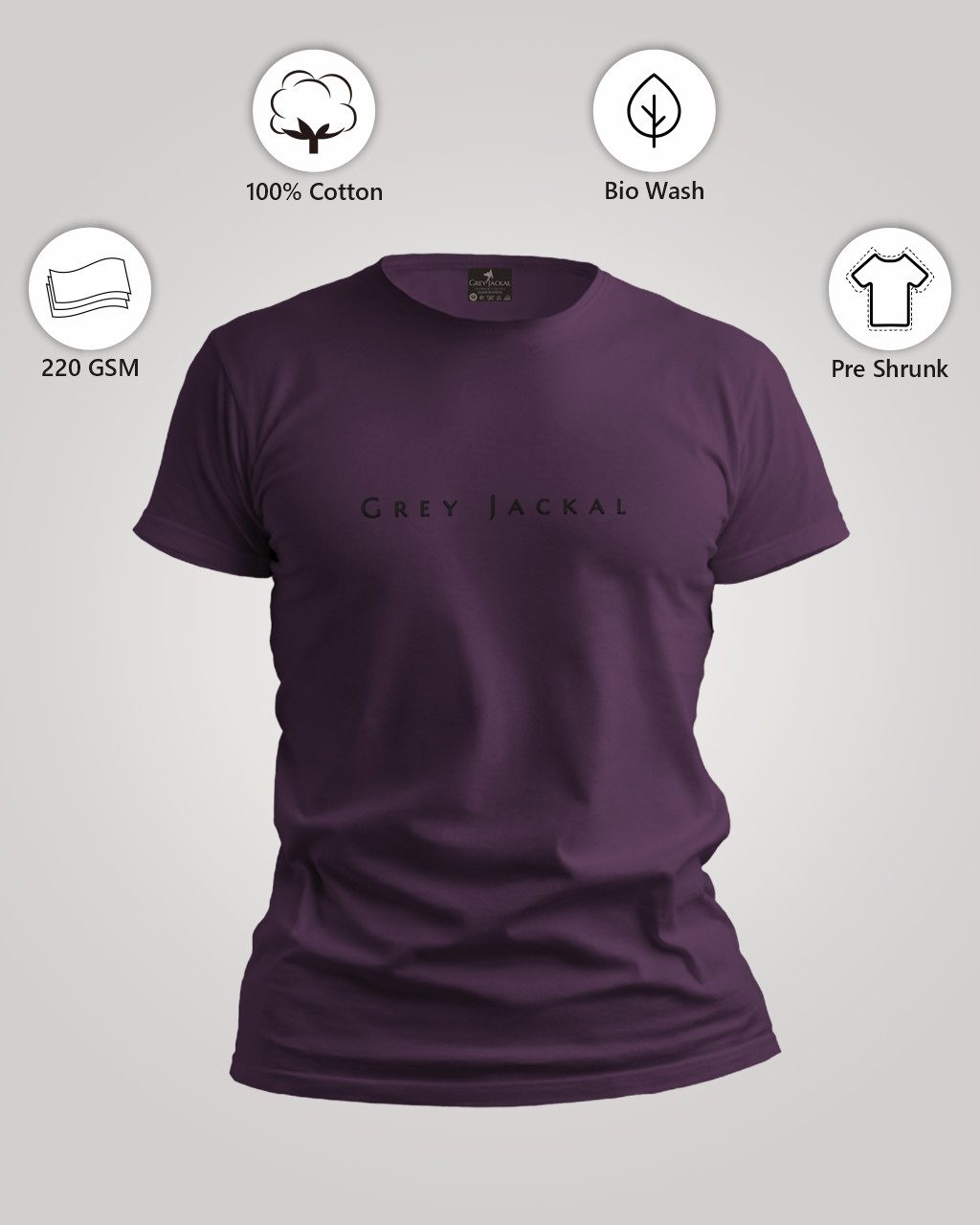 Classic Premium Plain T-Shirt – 1 Must-Have Wardrobe Essential (Purple) - Image 4