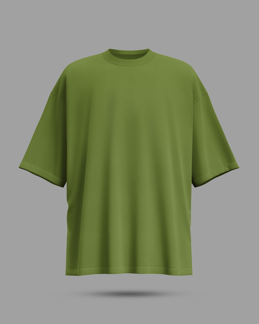 Premium French Terry Oversized T-Shirts 240GSM | Supreme Quality & Fit L-Green