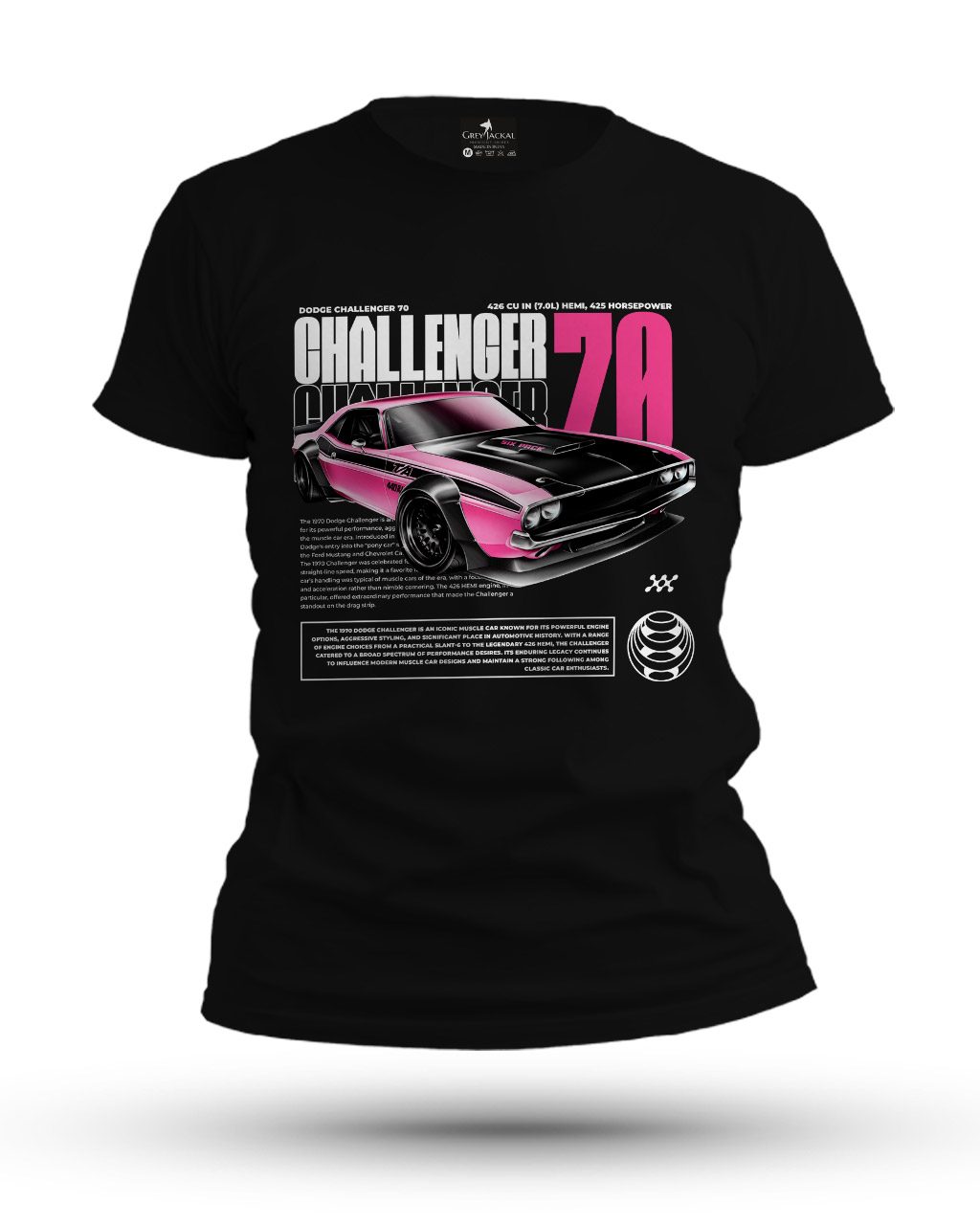 Dodge Challenger 70 Premium Graphic T-Shirt – No Ordinary Tee, Maximum Impact - Image 5