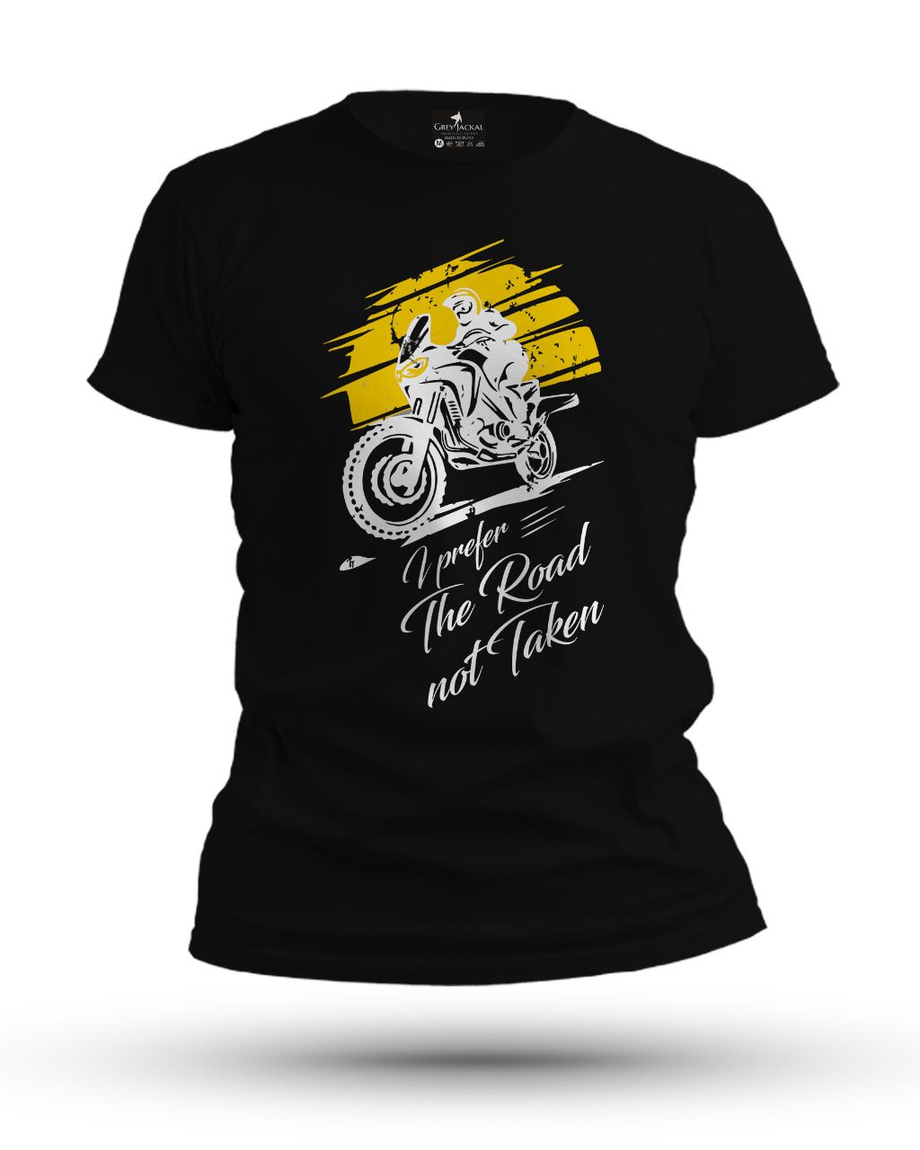 I Prefer the Road Not Taken Premium Typography Graphic T-Shirt | No Fade, All Bold Style - Image 3