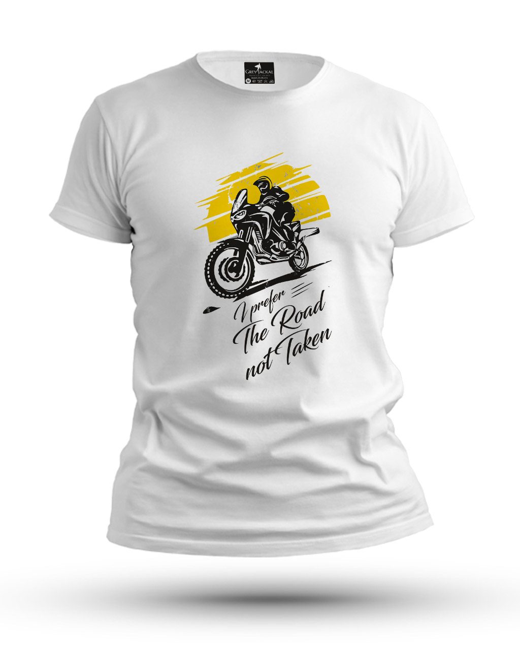 I Prefer the Road Not Taken Premium Typography Graphic T-Shirt | No Fade, All Bold Style - Image 4