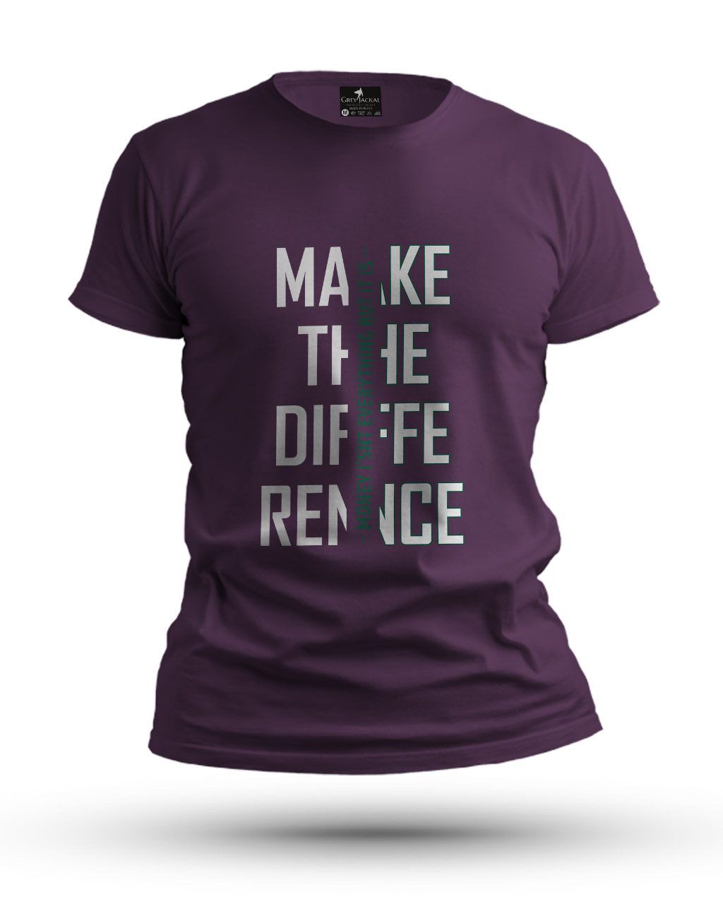 Make the Difference Premium Typography Graphic T-Shirt | No Fade, All Bold Style - Image 4