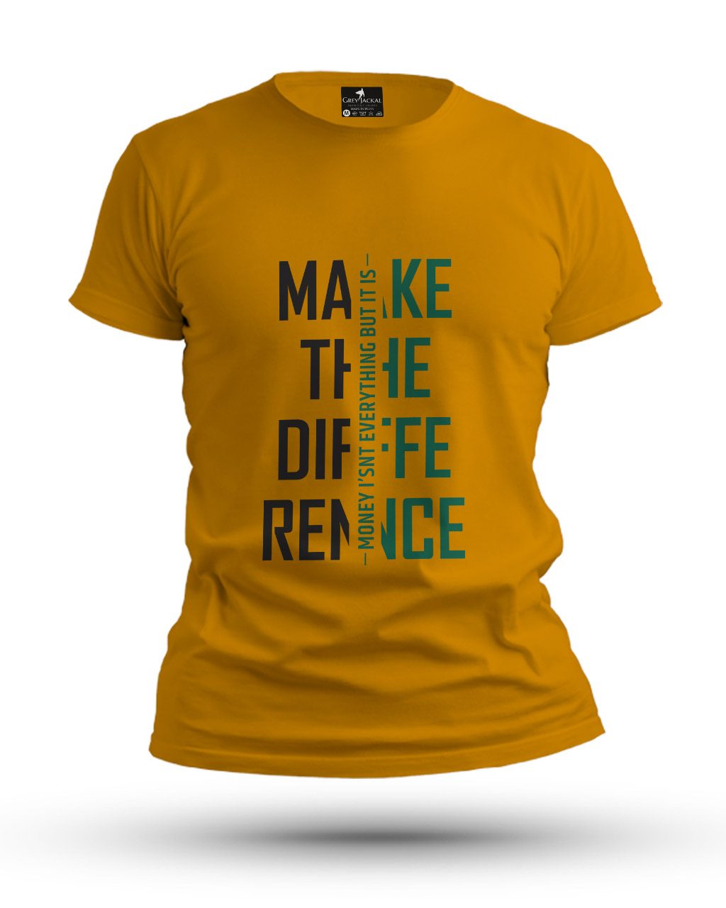Make the Difference Premium Typography Graphic T-Shirt | No Fade, All Bold Style - Image 3