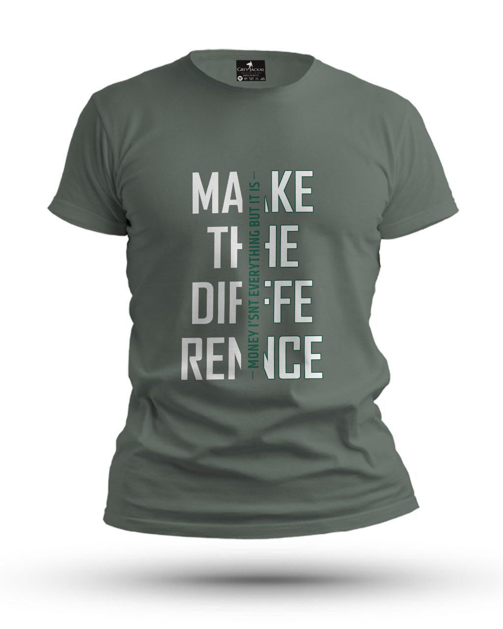Make the Difference Premium Typography Graphic T-Shirt | No Fade, All Bold Style - Image 6