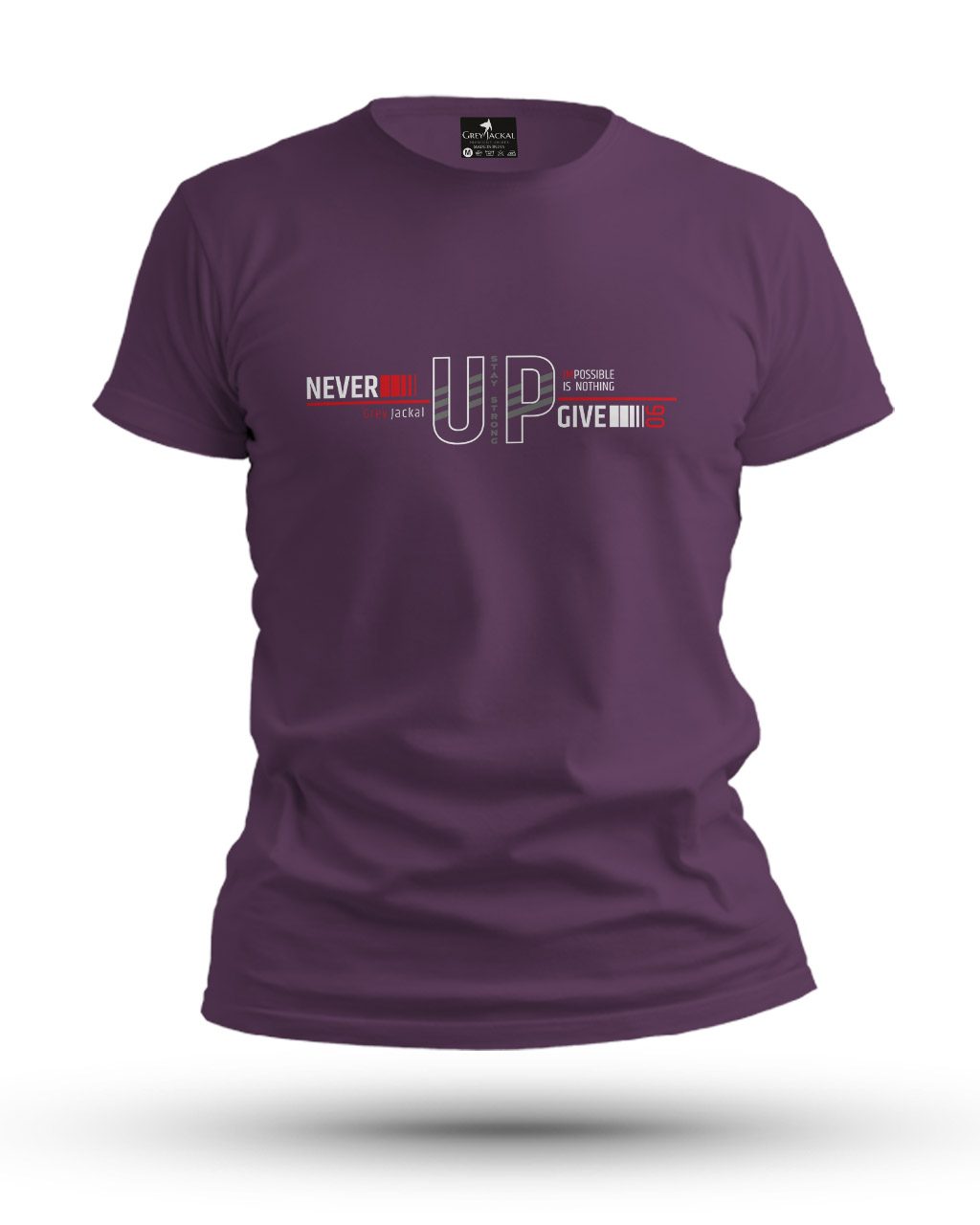 Never Give Up Premium Typography Graphic T-Shirt | No Fade, All Bold Style - Image 4
