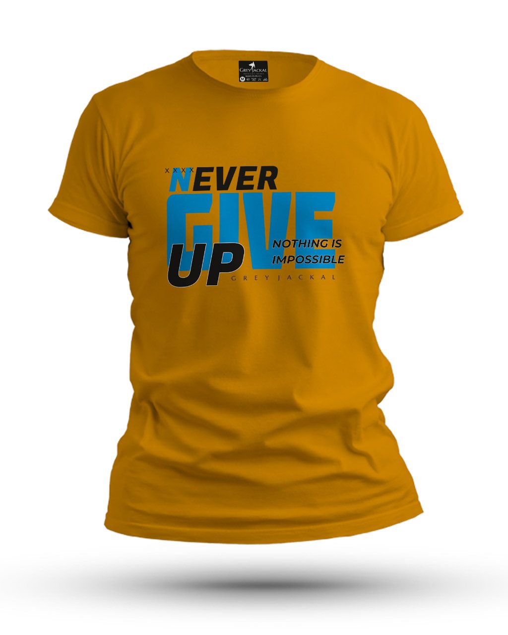 Never Give Up Premium Typography Graphic T-Shirt | No Fade, All Bold Style - Image 4