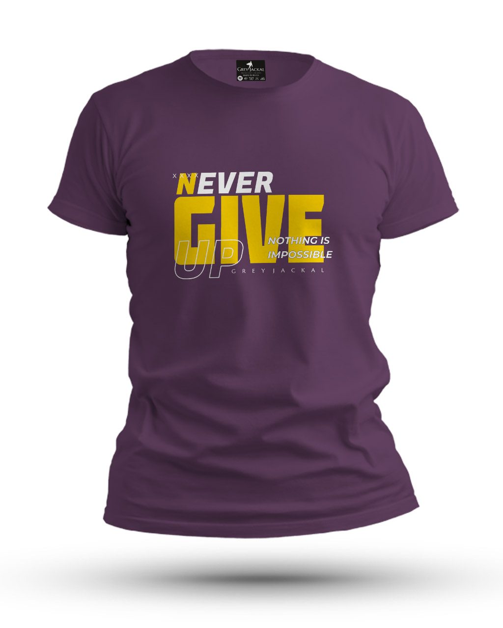 Never Give Up Premium Typography Graphic T-Shirt | No Fade, All Bold Style - Image 5