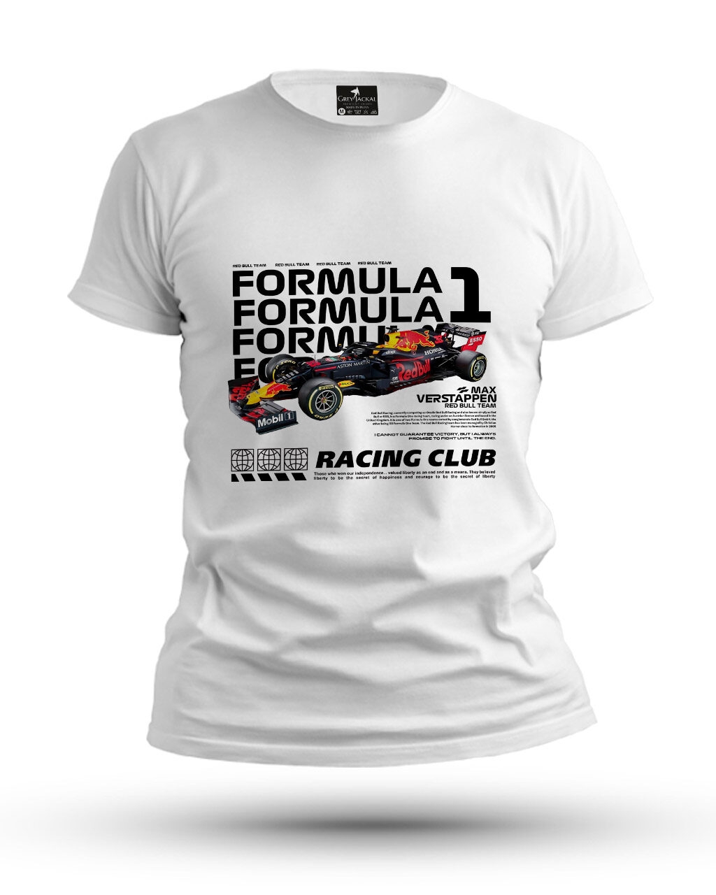 Redbull Racing Club Max Verstappen Premium Graphic T-Shirt – No Ordinary Tee, Maximum Impact - Image 2