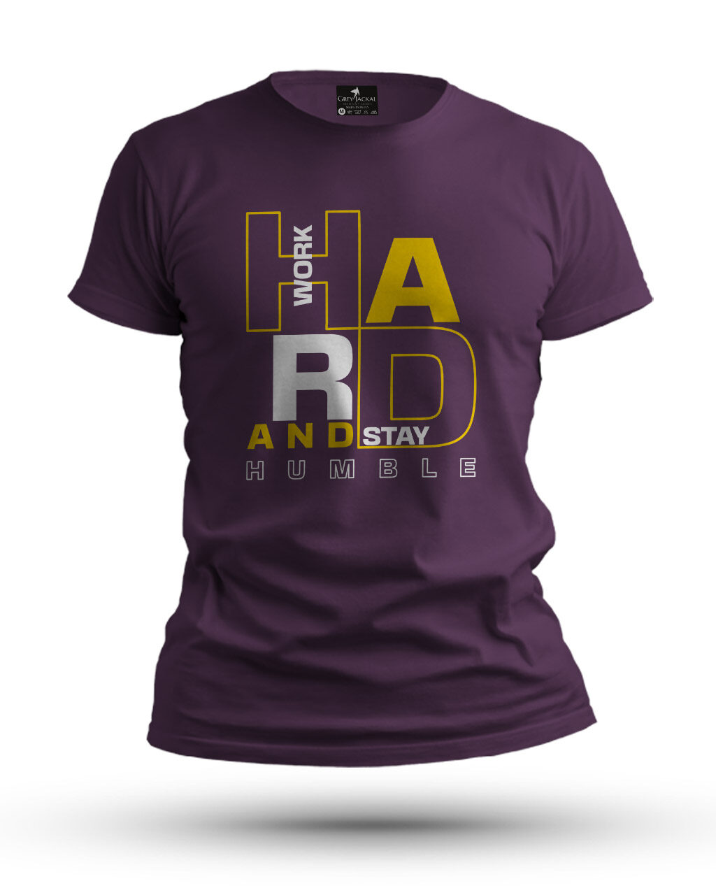 Work Hard Stay Humble Premium Typography Graphic T-Shirt | No Fade, All Bold Style - Image 6