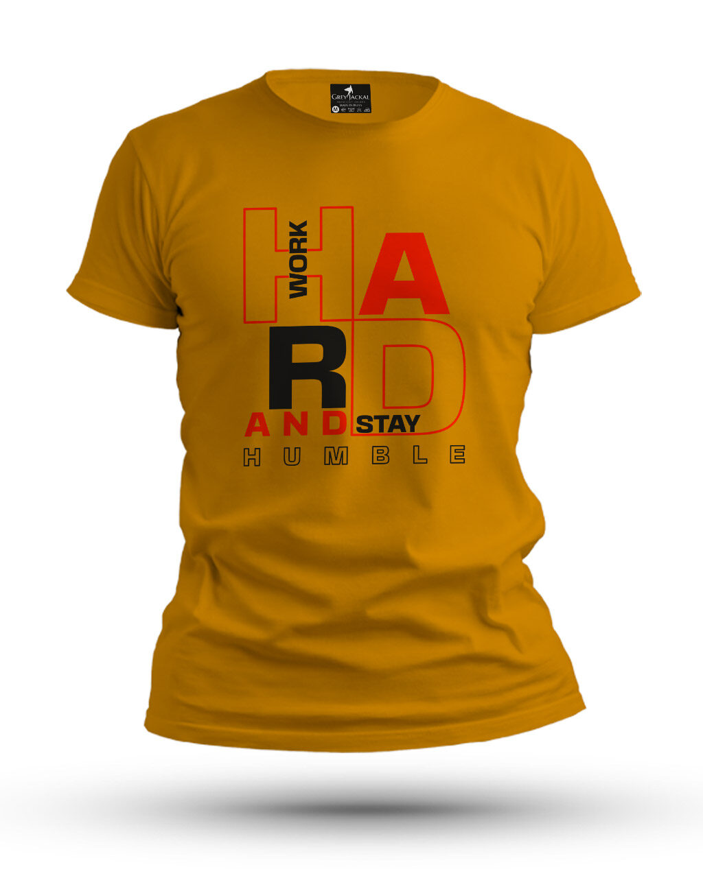 Work Hard Stay Humble Premium Typography Graphic T-Shirt | No Fade, All Bold Style - Image 3