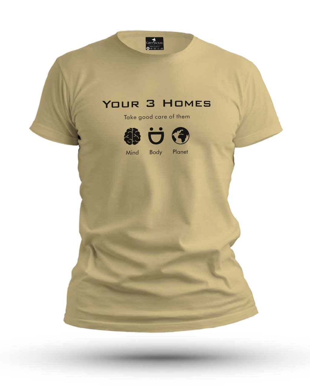 Your 3 Homes Premium Typography Graphic T-Shirt | No Fade, All Bold Style - Image 6