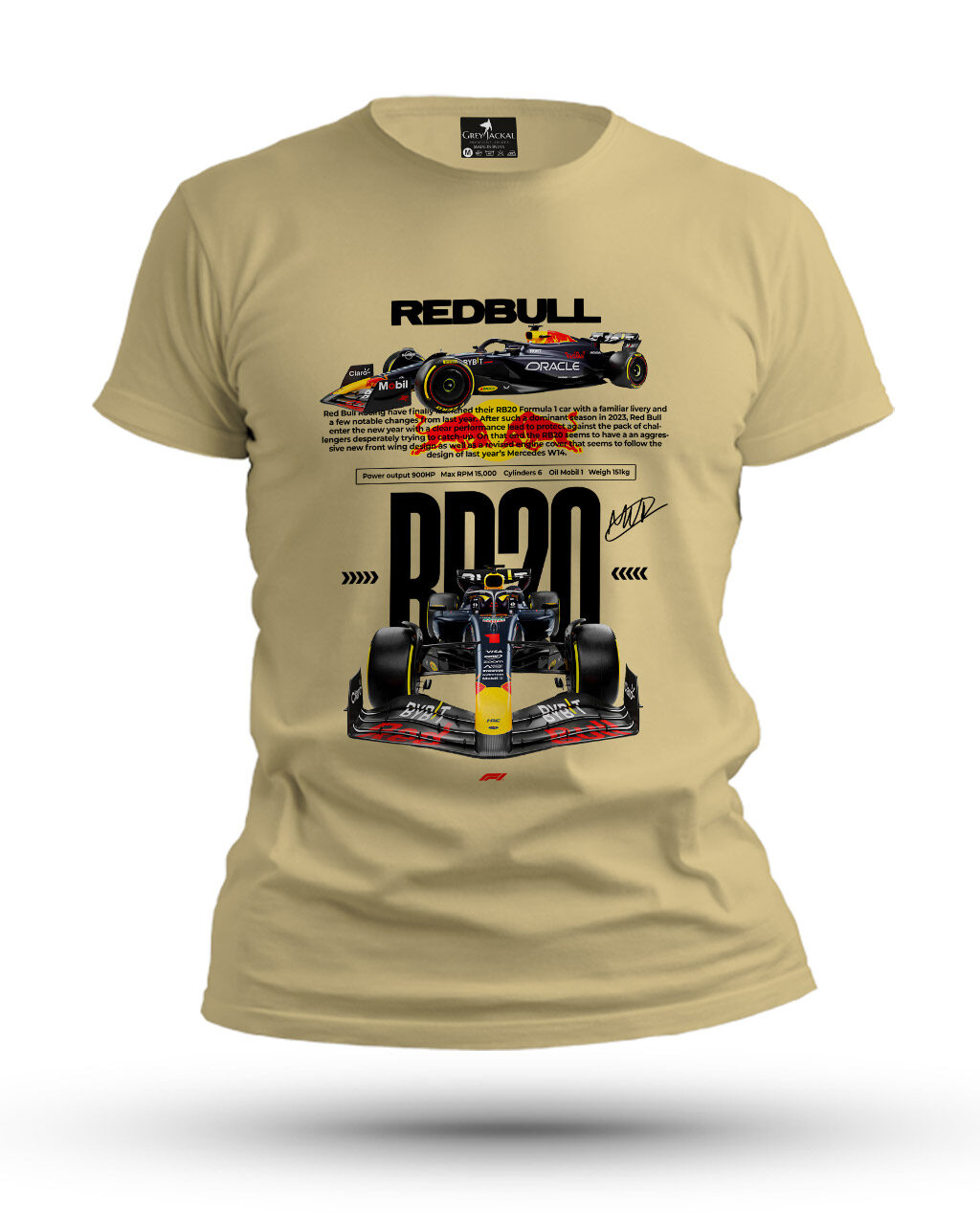 Redbull F1 RB20 Premium Graphic T-Shirt – No Ordinary Tee, Maximum Impact