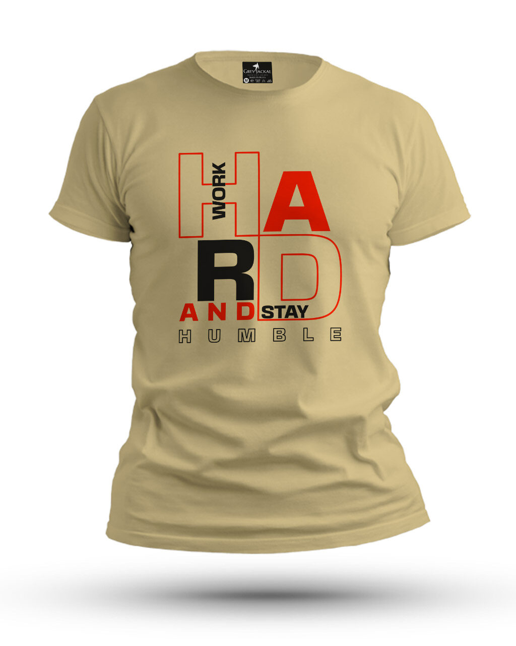 Work Hard Stay Humble Premium Typography Graphic T-Shirt | No Fade, All Bold Style - Image 4