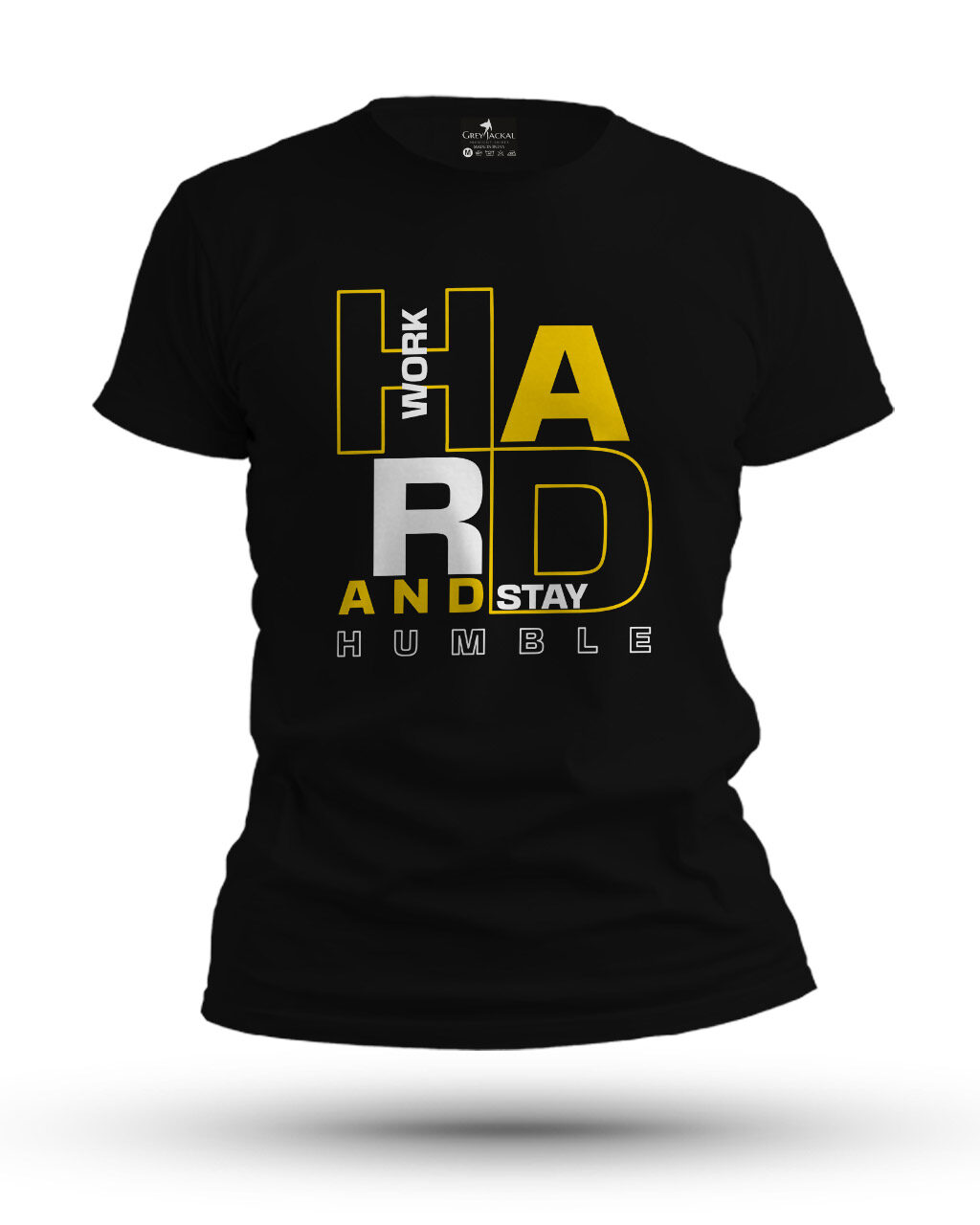Work Hard Stay Humble Premium Typography Graphic T-Shirt | No Fade, All Bold Style - Image 5