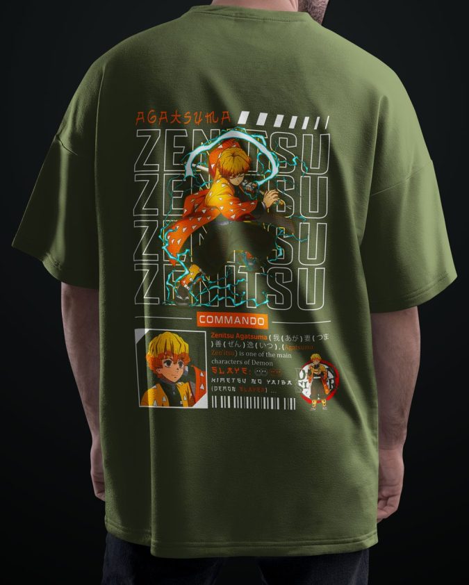 Premium Anime Oversized T-Shirt, Demon Slayer