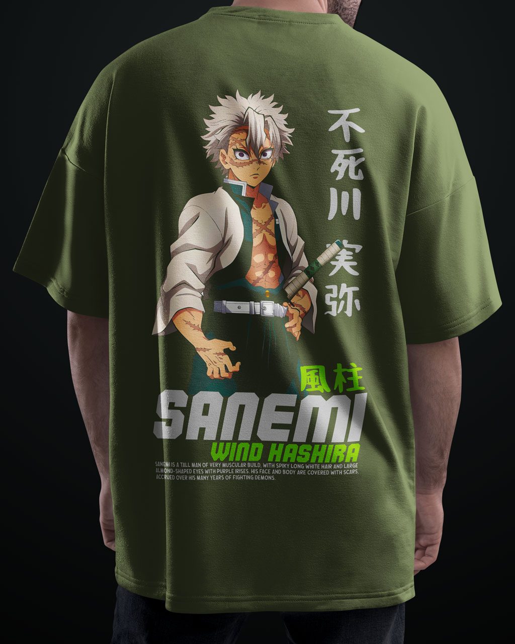 Premium Anime Oversized T-Shirt, Demon Slayer