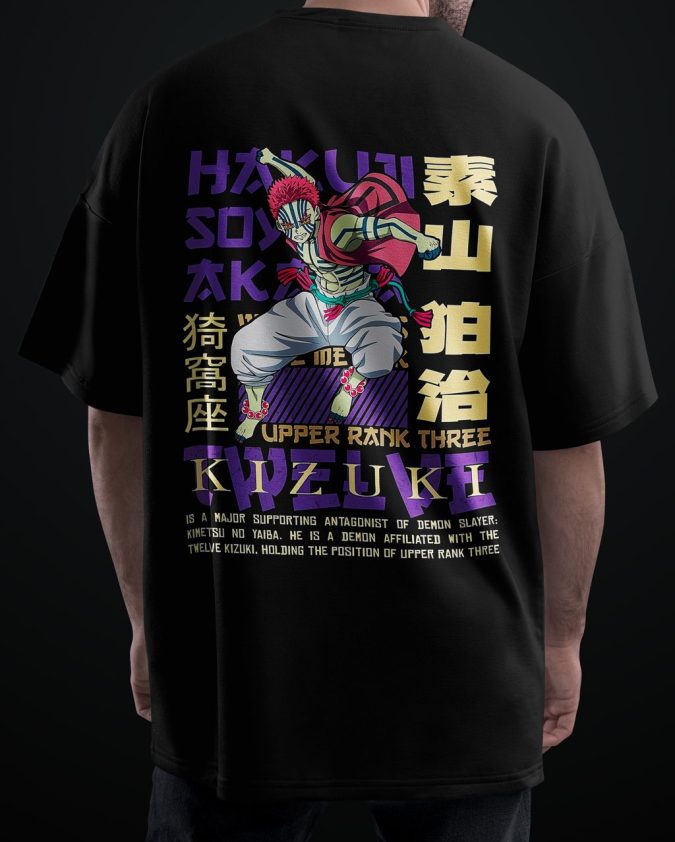 Premium Anime Oversized T-Shirt, Demon Slayer