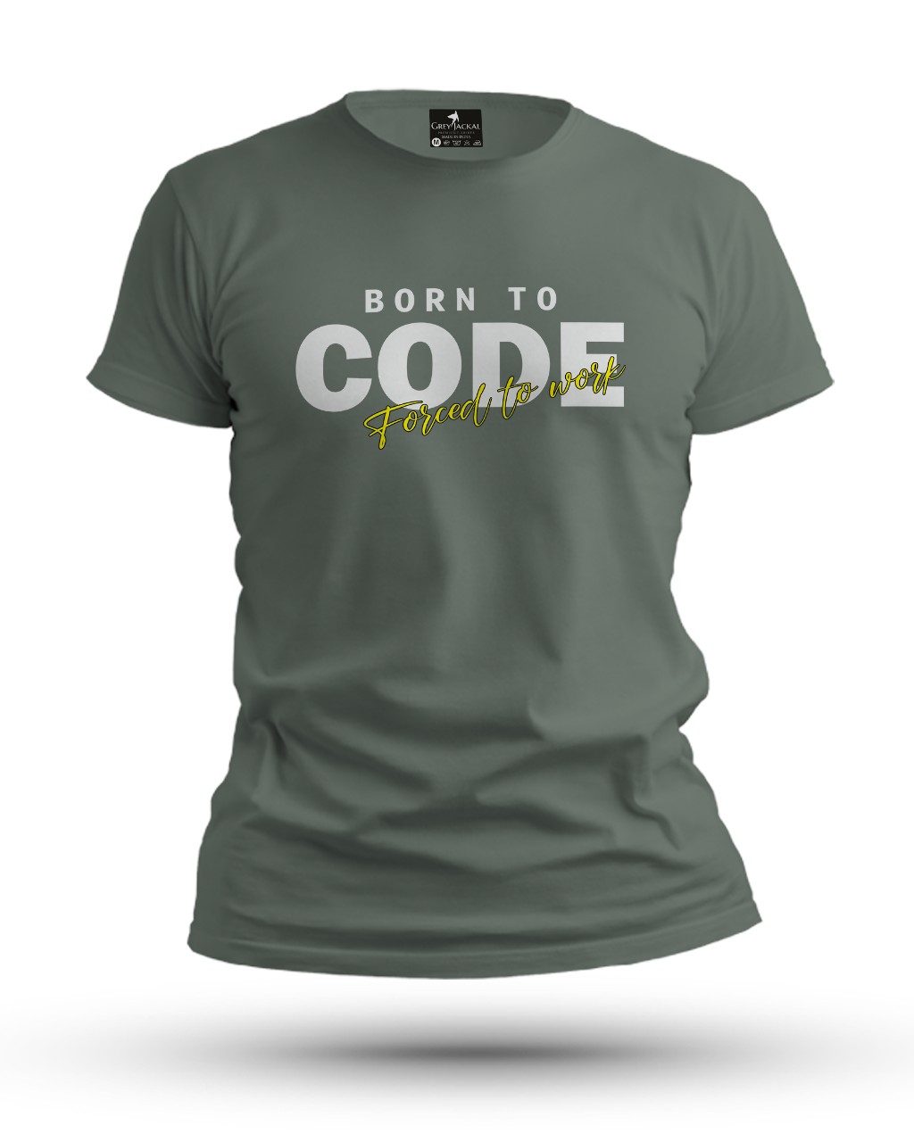 Born to Code Premium Typography Graphic T-Shirt | No Fade, All Bold Style - Image 2