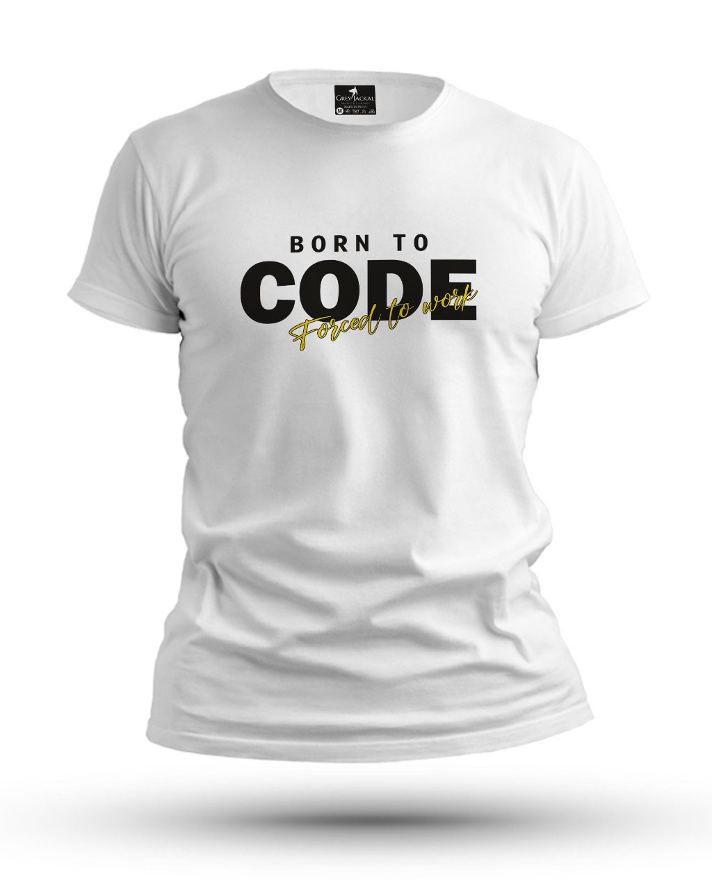 Born to Code Premium Typography Graphic T-Shirt | No Fade, All Bold Style - Image 4