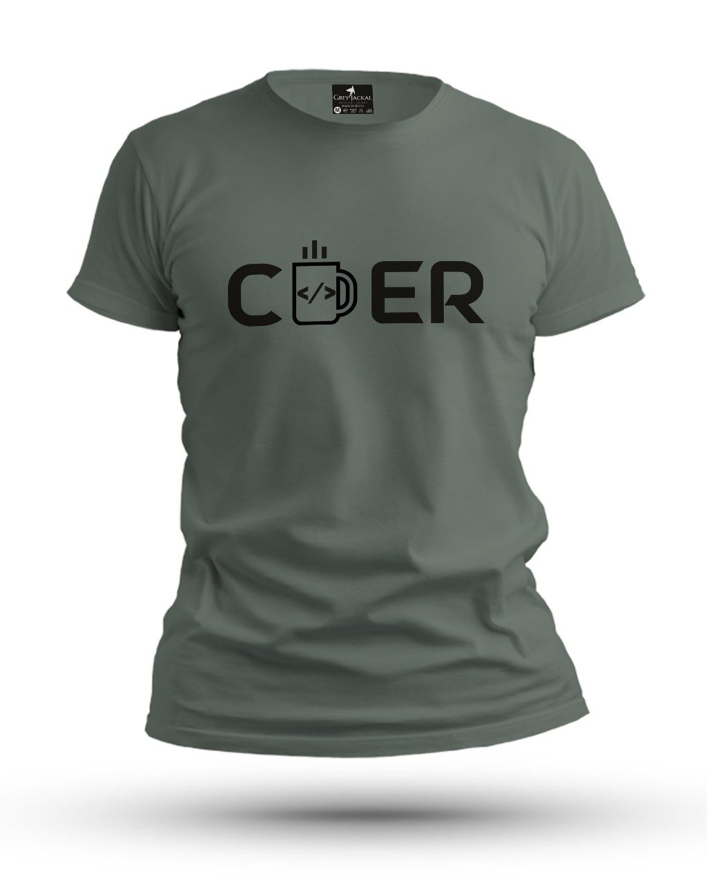 Coder Premium Typography Graphic T-Shirt | No Fade, All Bold Style - Image 3