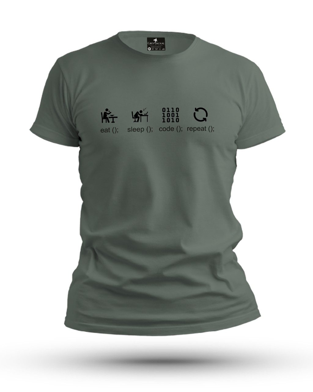 Coffee+System=Coding Premium Typography Graphic T-Shirt | No Fade, All Bold Style - Image 6