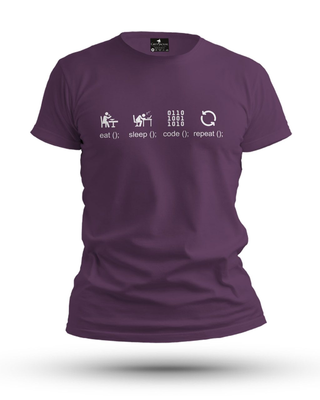 Eat Sleep Code Repeat Premium Typography Graphic T-Shirt | No Fade, All Bold Style - Image 5